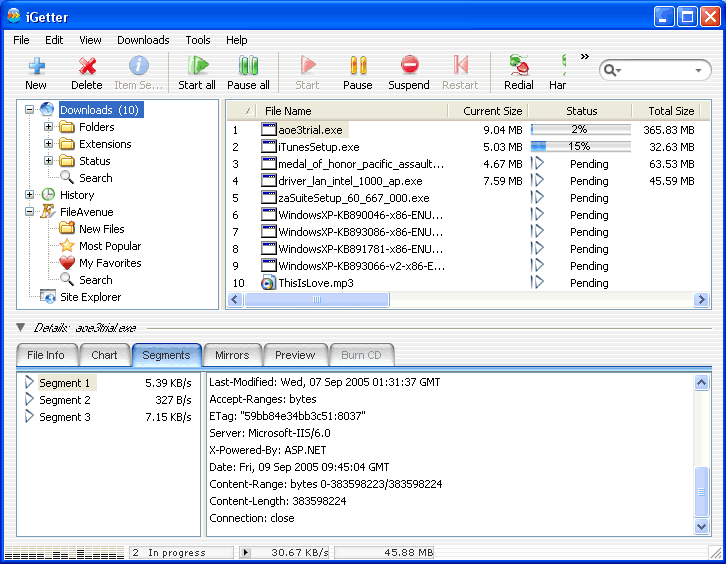 iGetter 2.7.5 screenshot